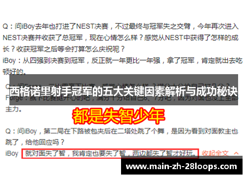 西格诺里射手冠军的五大关键因素解析与成功秘诀